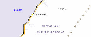Baikal map - south