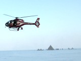 Sightseeing helicopter trips above lake Baikal