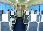 View inside of the train - 1st class carriages